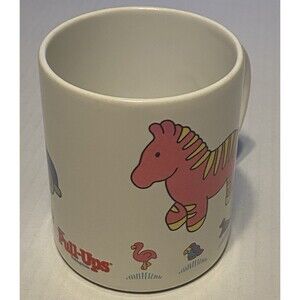 VTG Rare Huggies Pull-Ups Coffee Mug Tea Cup XpresMug Japan Baby Zebra Seal Bus